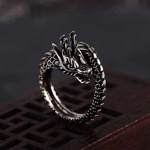 Halloween skräckring drake klo ring gotisk mörk punk påståelig ring födelsedagspresent fest liten present bröllopsgåvor 1pc