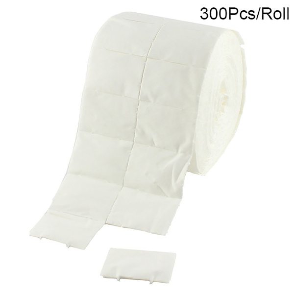 300 st/rulle Nagel Bomullsservetter UV Gel Nageltoppar Polish Remover C Onesize