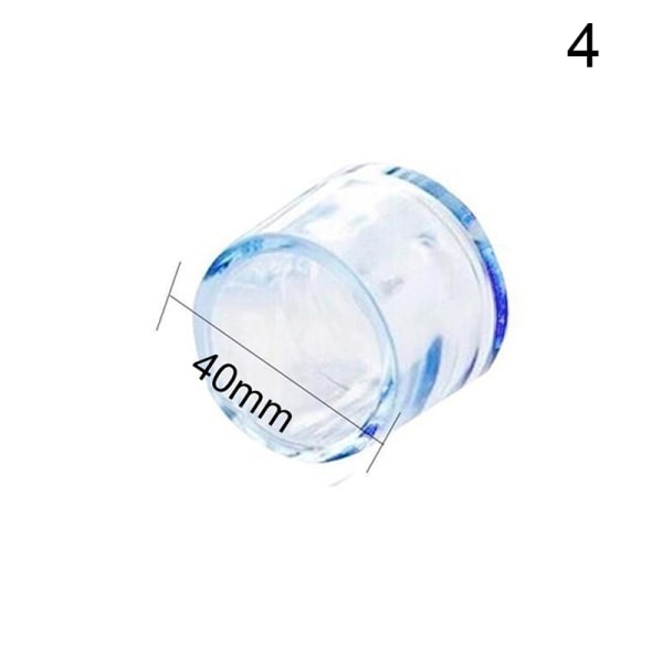 Transparent Gummi Golvstol Anti Scratch Protector Cap Möbler White 40mm