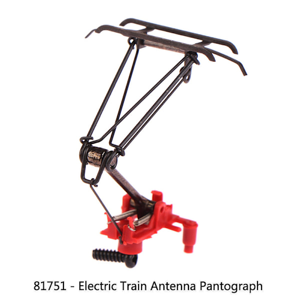 1:87 HO-skalatog Elektrisk trækkraftstrømaftager 1 STK DIY-tog Red