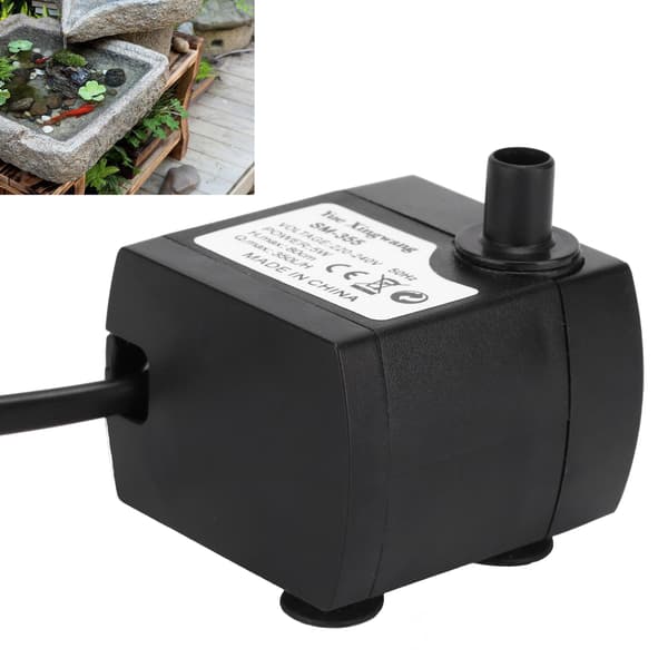 Lille dykpumpe 5W - Stille springvandspumpe (220V EU-stik)