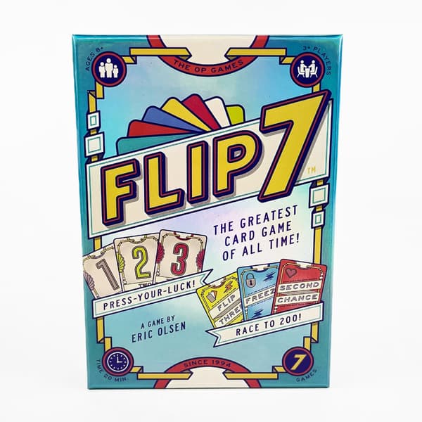 Flip 7 strateginen lautapeli perheen peli-iltaan