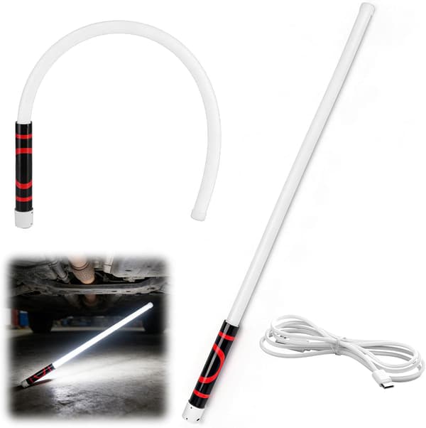 2026 Rechargeable Flexible LED Flashlight, Bendable Work Light 3 Brightness Levels for Car Repair Tight Spaces – High Lumen-FX-