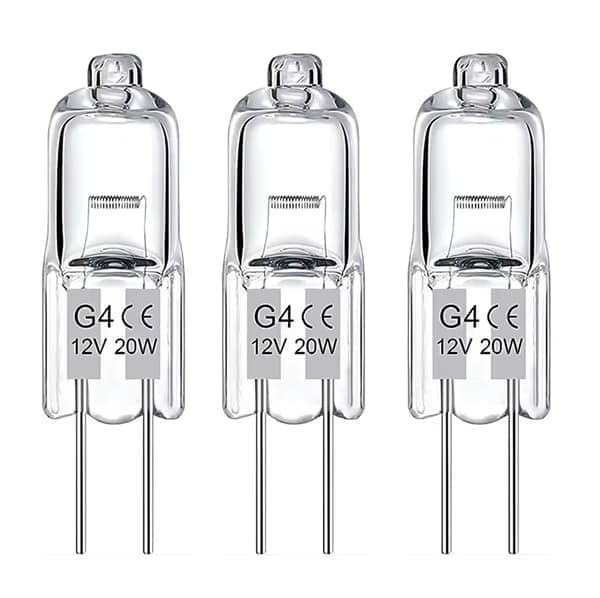 10-pakning G4 halogenpærer 20W 12V - Varmhvit-FX-