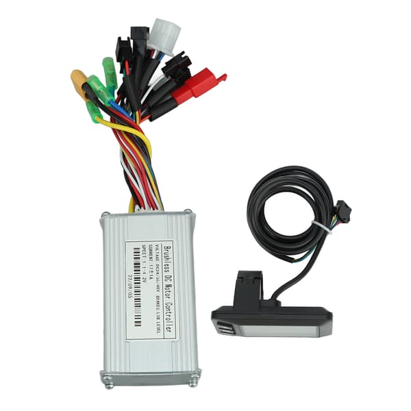 24V 36V 48V 250W?350W 17A Tre-tilstands Sinusbølge Controller Motor Børsteløs Controller Kit med LCD Display til Elcykel-FX-