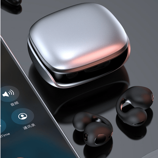 Clip-On Open Ear Bluetooth-hovedtelefoner Trådløs knogleledning-FX-
