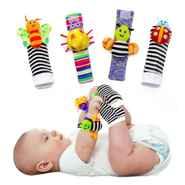 Babyleksaker 3-6 till 12 Månader Flickor Pojkar Träleksaker 1【HY】