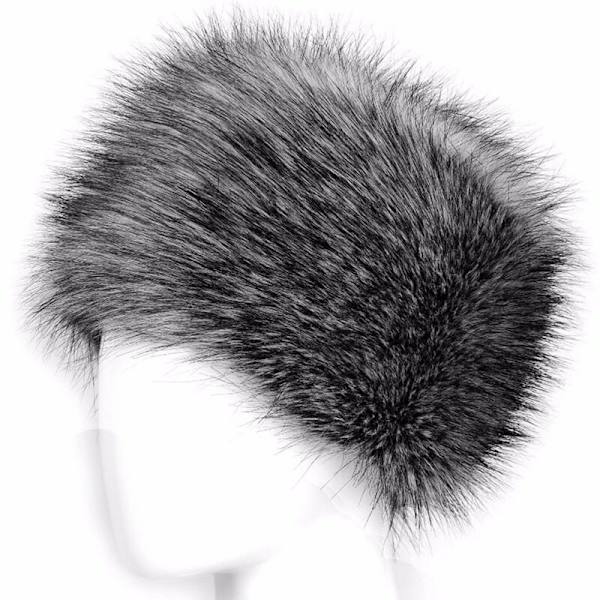 Kvinders russisk fluffy imiteret pels vinter øreklaphat skihue-FX-