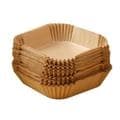 100-pak firkantede bagepapir til airfryer, 20x20cm non-stick bagepapir-FX-