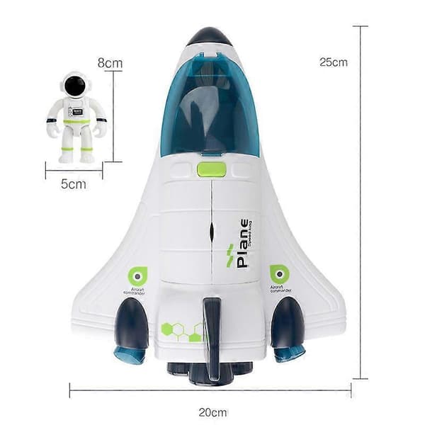 Romrakettleke astronaut romskip leke tidlig utdanning leke bursdagsgave til gutter jenter -FX- C