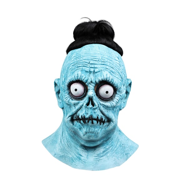 Beetlejuice 1989 Bob Shrinker Cosplay Keltainen Puku+Solmio+Lateksinaamiosetti-JK- Mask