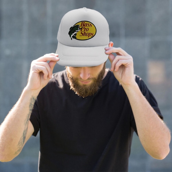Bass Pro Shops Ulkoilukepsi Truckerkepsi Verkolla - Miehille ja Naisille One Size Fits All Snapback-kiinnitys - Täydellinen Metsästykseen & Kalastukseen - Täydellinen Musta Black