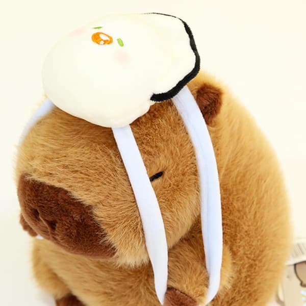 22 cm Capybara plyschleksak - Mjuk kuddekompis för barn-FX-