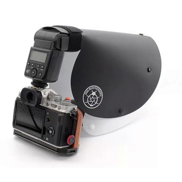 Makro Diffuser Reflektor Mjukt Ljusskydd Kompatibelt med Canon 100 Sony 90 Nikon 105 Objektiv NYTT-Perfek‘-UU- Mini Reflector