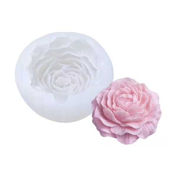 Rose silikone fondant stearinlysform til gør-det-selv bagning-FX-