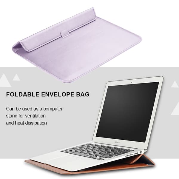 13-tums laptopfodral i konstläder, kuvertväska-FX-