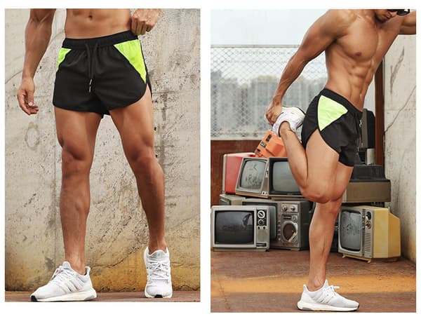 Andningsbara och snabbtorkande sportshorts för män-FX-