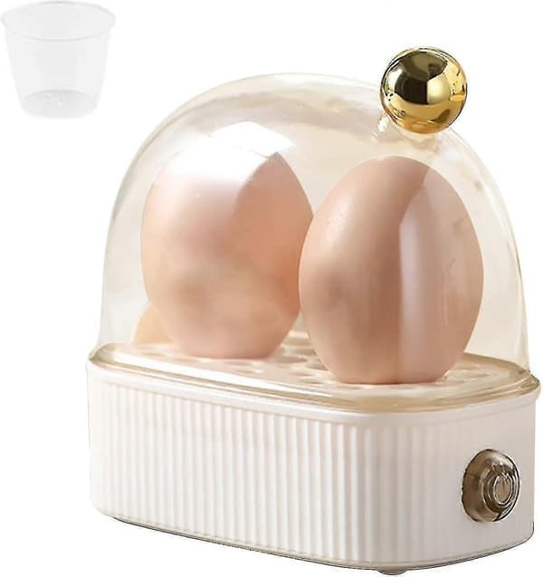 Kompakt elektrisk eggkoker for 2 egg, 3 koketrinn-FX- White