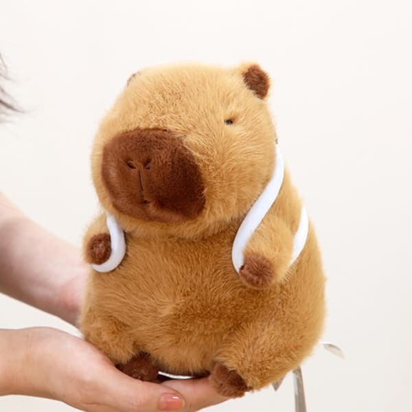22 cm Capybara plyschleksak - Mjuk kuddekompis för barn-FX-
