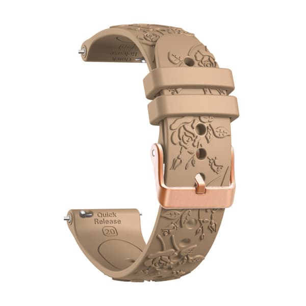 Urrem til Garmin Vivoactive 5 / Vivoactive 6/3/3, 20mm blød silikone khaki-FX- khaki