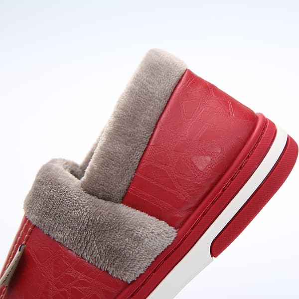 Herr Fuskpäls Tofflor Varma Vattentäta Inomhus Plattor Flip Flops Sovrumsskor Svart Storlek 50-51 Röd2 Edit2 Edit2{F1030} Edit2 36-37