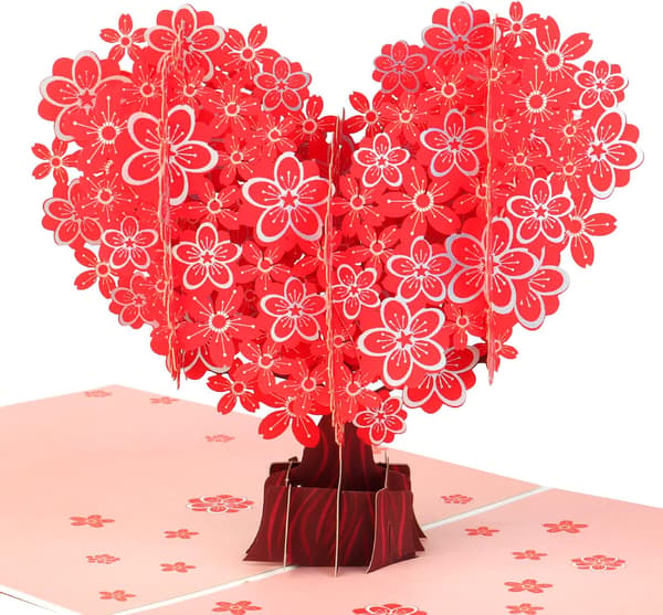 3D pop-up-kort til Valentinsdag, kærlighedstræ jubilæumskort, kærlighed-FX-