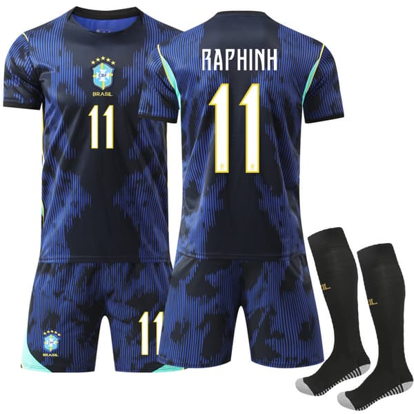 2025/26 Brasilien Hemmabarnfotbollströja Vinicius Nr 11 Raphinha Raphinha Raphinha-FX- Raphinha L