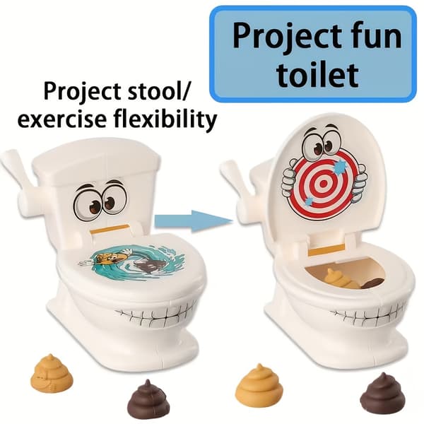 9 kpl kakkapeli setti WC:llä ja ampujilla