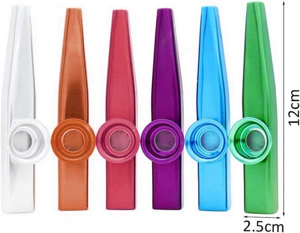 Multipack Metall Kazoo Set - Musikinstrument för Barn och Presenter-FX-