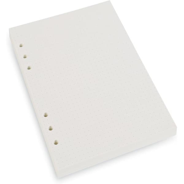 A5 6-håls ringpärm/planerare påfyllningspapper för Filofax, 6 hål, 45 ark/90 sidor, prickigt-FX-