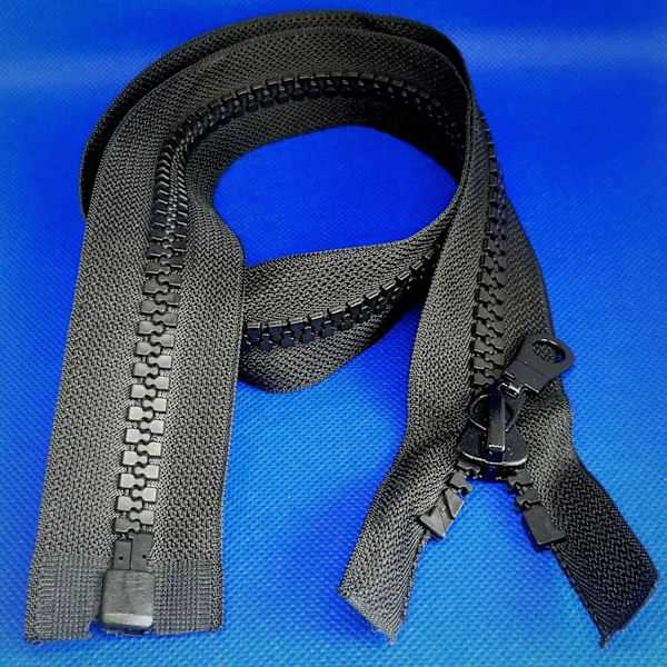 1 pc Zipper 70 cm Black, Zipper for Jackets Coats Sewing Projects-FX-