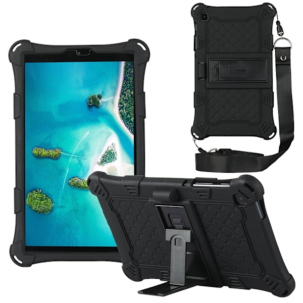 Kotelo Samsung Tab A7 Lite 8.7 tuumaa 2021 T220 T225, musta