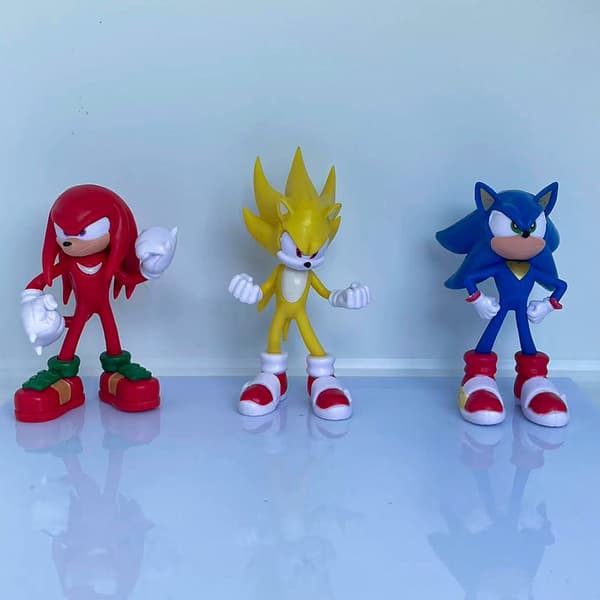 Sonic-figurer 8 stk. bilkake-topper-FX-