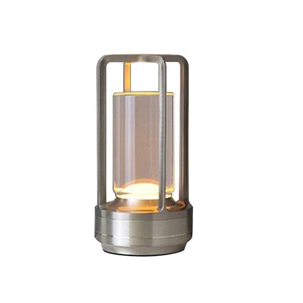 Trådløs bordlampe, 3 farver trinløs dæmpning LED-bordlampe med touchsensorBY{YDE}-FX-