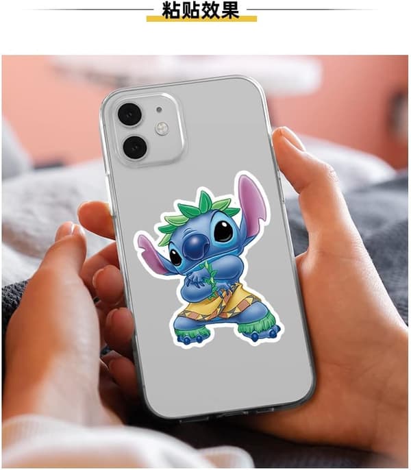 100 Lilo & Stitch -tarraa, Stitch-tarrat-FX-