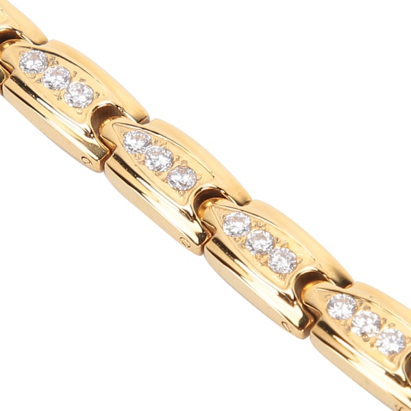 Magnetarmband för smärtlindring i rostfritt stål, magnetiskt terapiarmband, hälsosamt guld