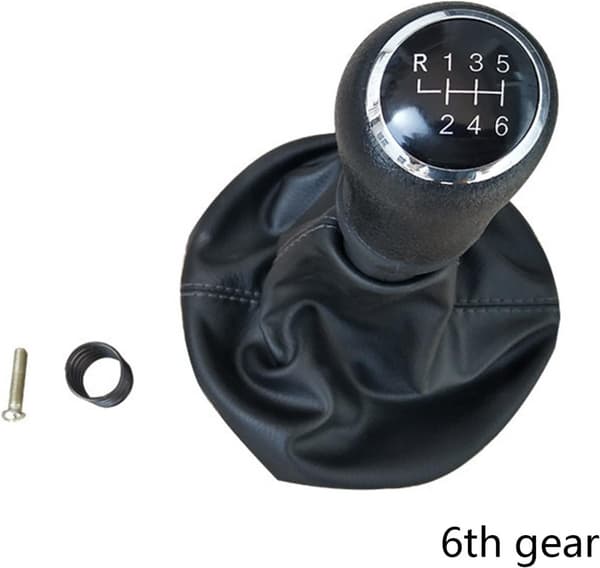 6-trins sort gearknop med mønster til VW Transporter T5 T6-FX-