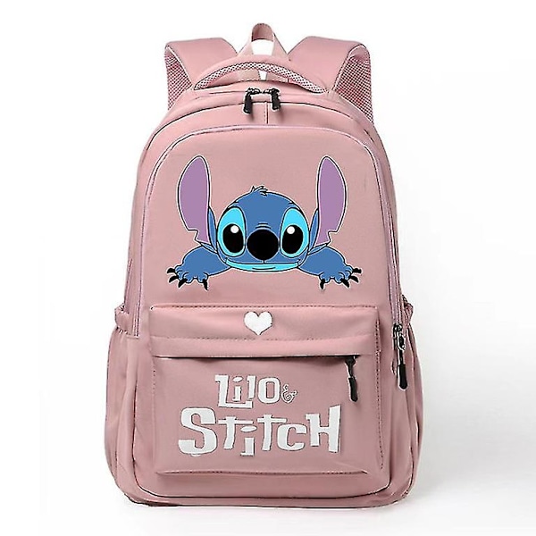 Anime Stitch Rygsæk Børn Skoletasker Piger Dagsrygsæk Børn Teenagere Tasker Kawaii Vandtæt Stor Kapacitet Skoletaske-JK- style 4