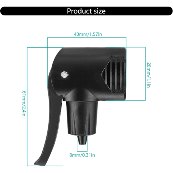Cykelpumpe Adapter Ventil Cykel Udskiftning Luftpumpe Multipurpose Pumpe