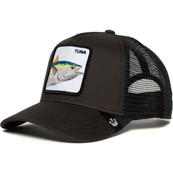 Netkasket med broderet dyredesign, Snapback-kasket fish 1