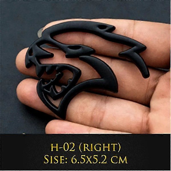 3D Metall Hellcat Bil Logo Dør Skjerm Side Dekaler Badge Dekor Bakluke Emblem Klistremerke For Dodge Challenger Jeep LGL-JK- H-04