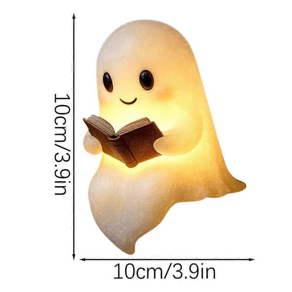 Glødende Spøkelsesboklys - Halloween og Hjemmeinnredningsaksent-FX-