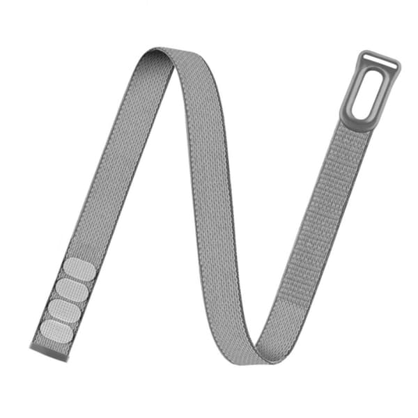 Nylon armband compatible with Google Fitbit Air - for the upper arm during exercise, extended 430mm with velcro, breathable and adjustable DarkGrey-FX- DarkGrey 26