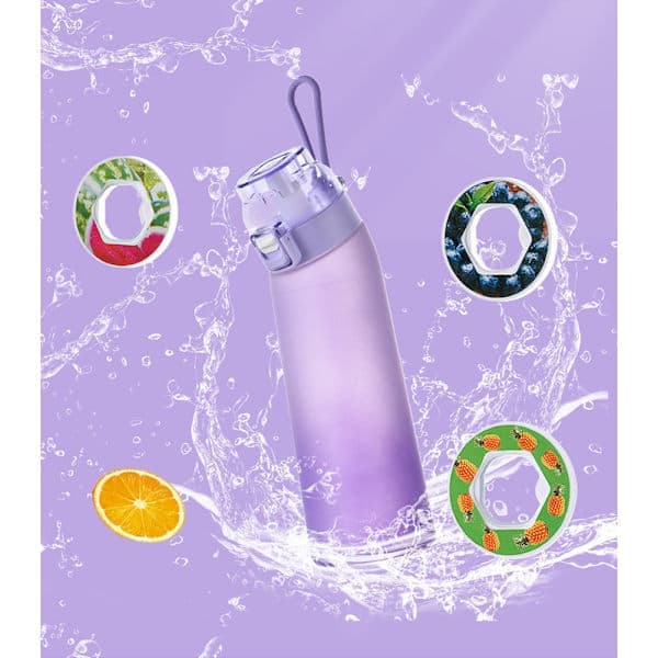 Air-Up Vattenflaska 700ml – 8 Smakkapslar | Sockerfri & Smakfull | Gradientflaska, Perfekt för Utomhus och Träning Gradient grön Gradient grön-FX- Gradient green
