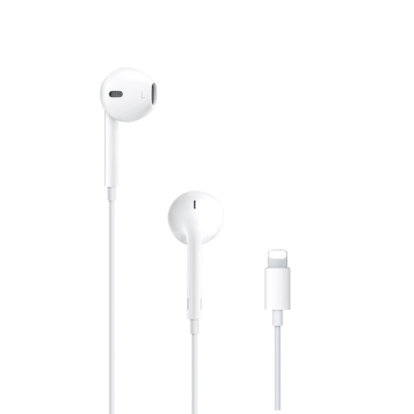 Lightning Hörlurar för iPhone med Sladd, Kompatibla med iPhone X/11/12/13/14, Vit【HY】