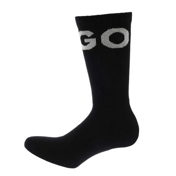 Hugo Unisex Voksen Ikoniske Kontrast Logo Strømper (3-pak) 5 -8 Sort{YDE}-FX-