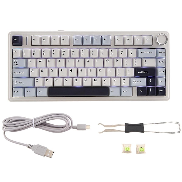 AULA F75 80 Mekaaninen näppäimistö Hot-Swap Langaton näppäimistö Bluetooth Langaton PBT Peli näppäimistö - WELLNGS