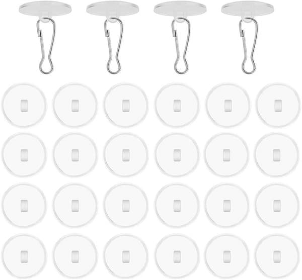 20 kpl 2 cm läpinäkyviä itseliimautuvia kattokoukkuja itseliimautuvia kattokoukkuja lipputankopidikkeillä-FX-