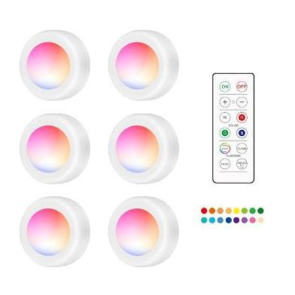 6-pack LED Spotlights with Remote Controls - Best in Test-FX-