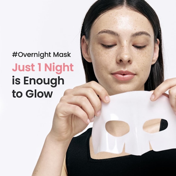 Bio-dance bio-collagen real deep mask / kollageeninaamio kasvoille yön yli 1 förpackning med 4 (en)